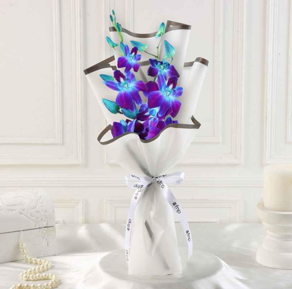 FNP 2 Blue Orchids Bouquet