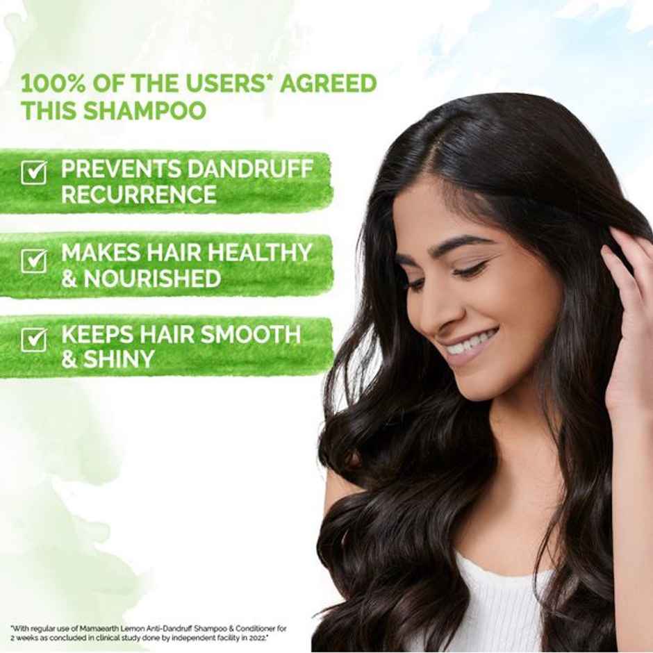 Mamaearth Lemon Anti Dandruff Shampoo With Lemon & Ginger For Itchy & Flaky Scalp