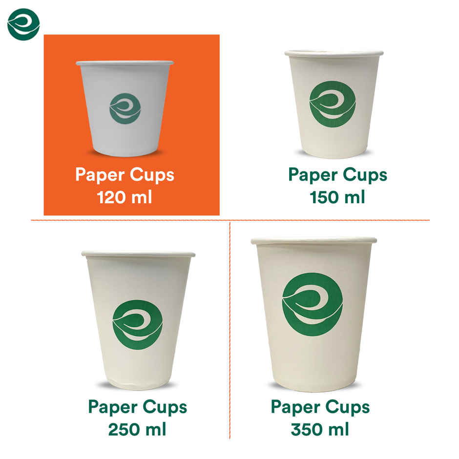 ECO SOUL 120 ml | 50 Count | Disposable Cup/Glass Combo