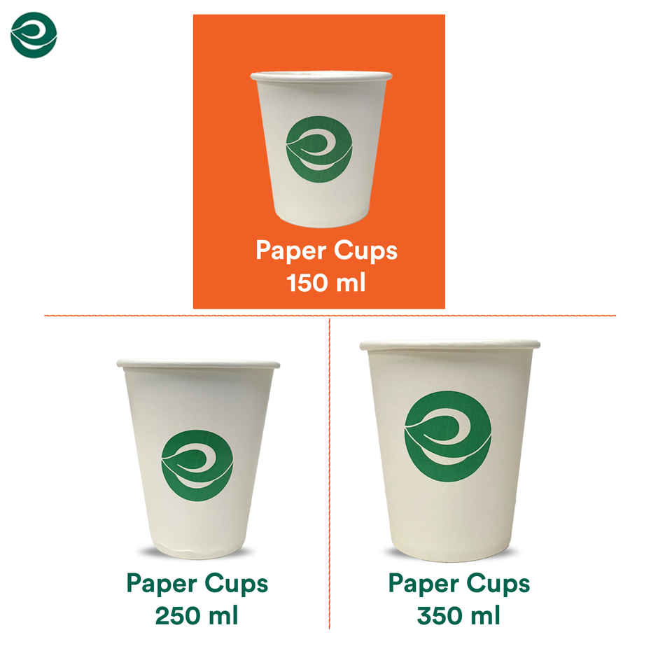 Disposable Cup Glass | 150 ml | 50 Count | Eco Soul