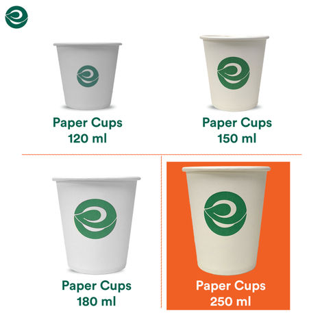 ECO SOUL 250 ml | 25 Count | Disposable Cup/Glass