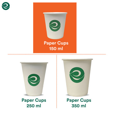 ECO SOUL 150 ml | 50 Count | Disposable Cup/Glass