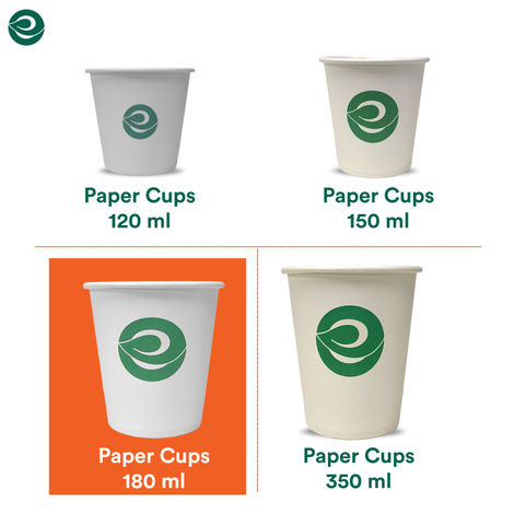 ECO SOUL 180 ml | 25 Count | Disposable Cup/Glass
