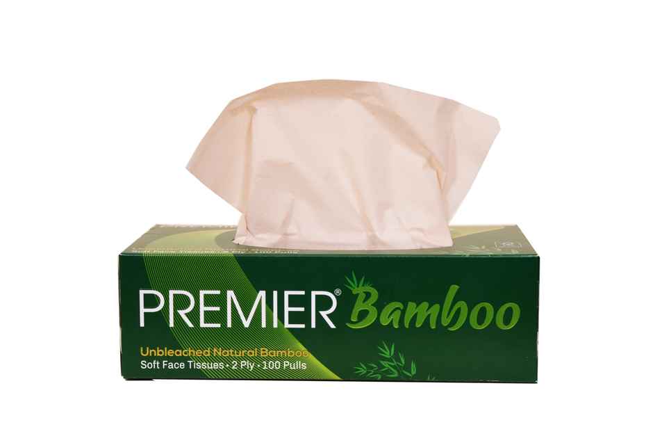 Premier Bamboo Face Tissues 100 pulls | 2 ply