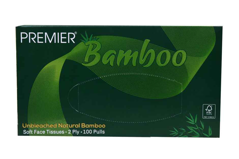 Premier Bamboo Face Tissues 100 pulls | 2 ply