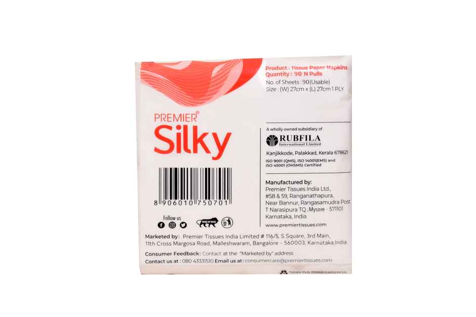 Premier Silky Napkins 90 Pulls