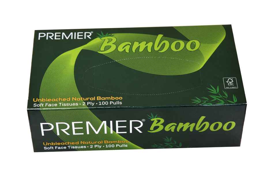 Premier Bamboo Face Tissues 100 pulls | 2 ply