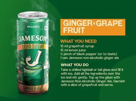 Jameson Zero Sugar Ginger Ale