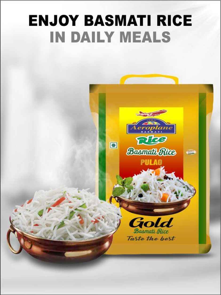 Aeroplane Gold Special Pulav  Basmati Rice Full Long Grain & Aged Rice