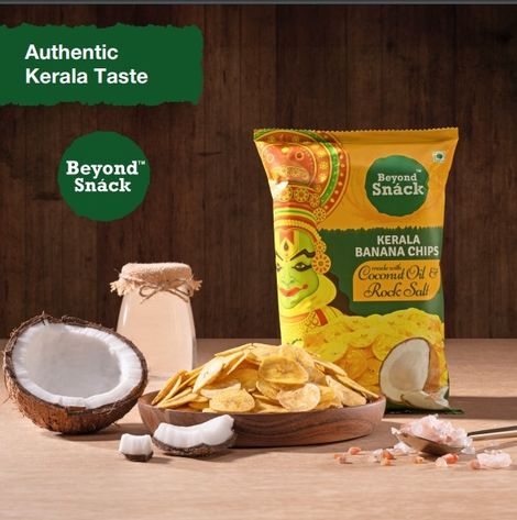 Beyond Snack Kerala Banana Chips - with Coconut Oil & Rock Salt