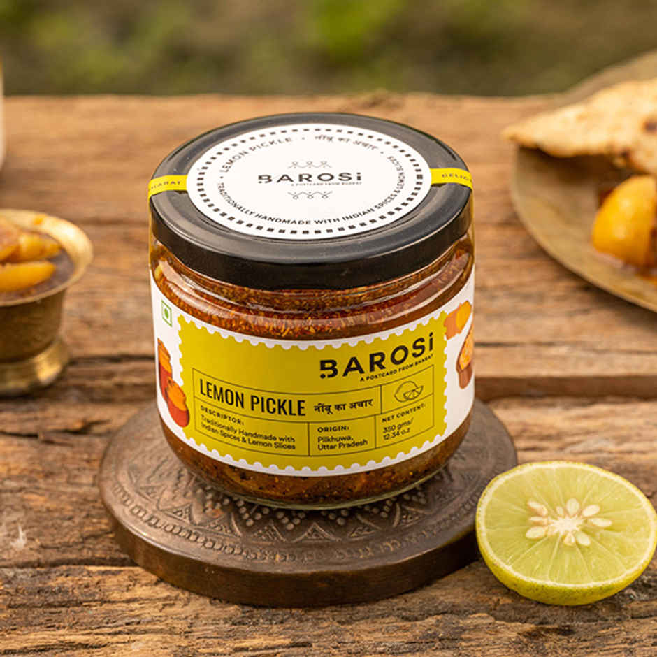 Barosi Lemon Pickle Glass Jar