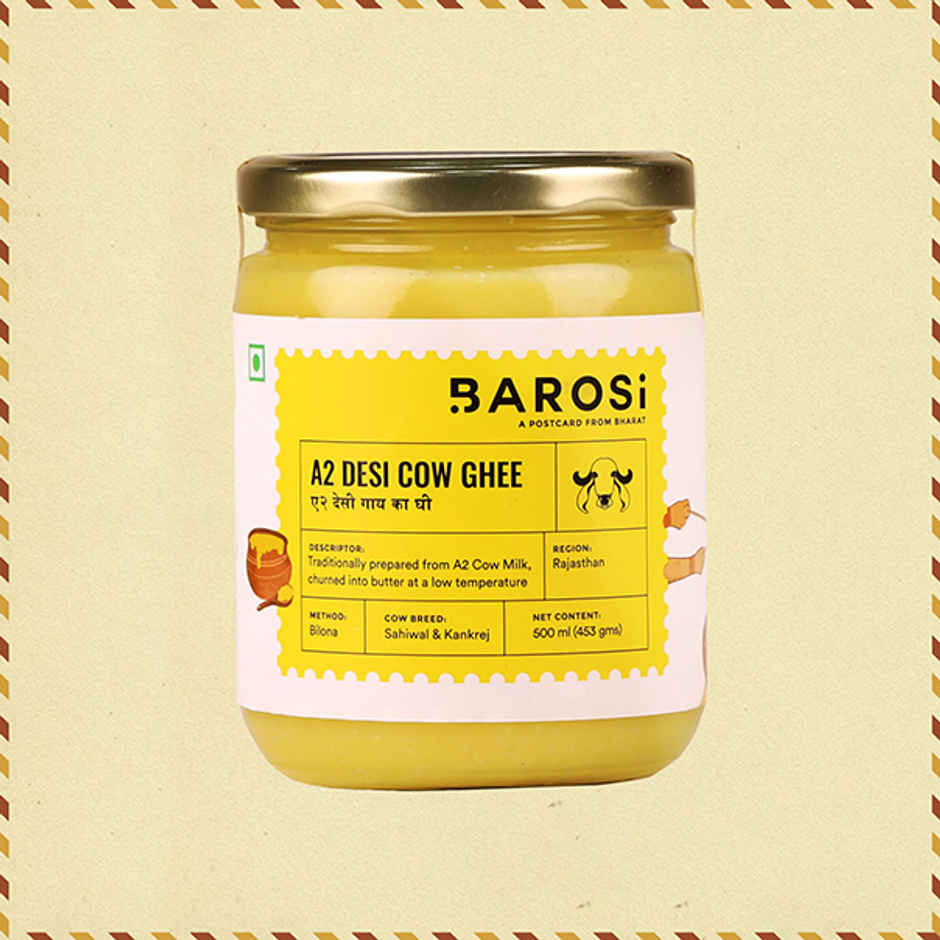 Barosi A2 Desi Cow Ghee Jar | Classic & Authentic