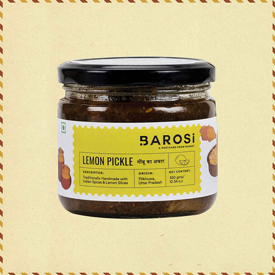 Barosi Lemon Pickle Glass Jar