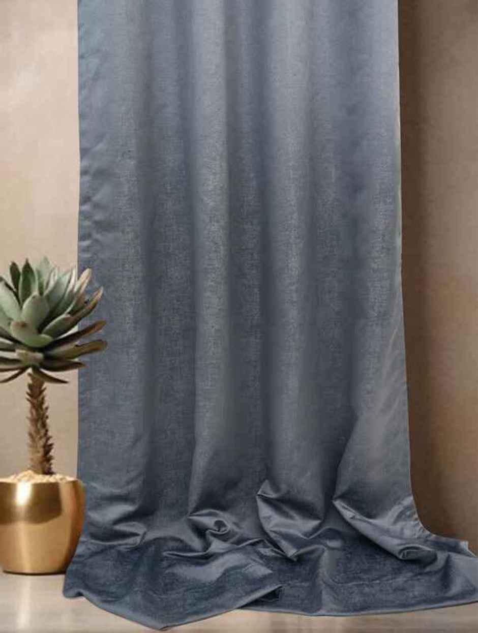 Florida Pearl 7 Feet Sheer Curtains for Living Room Bedroom Balcony Charcoal