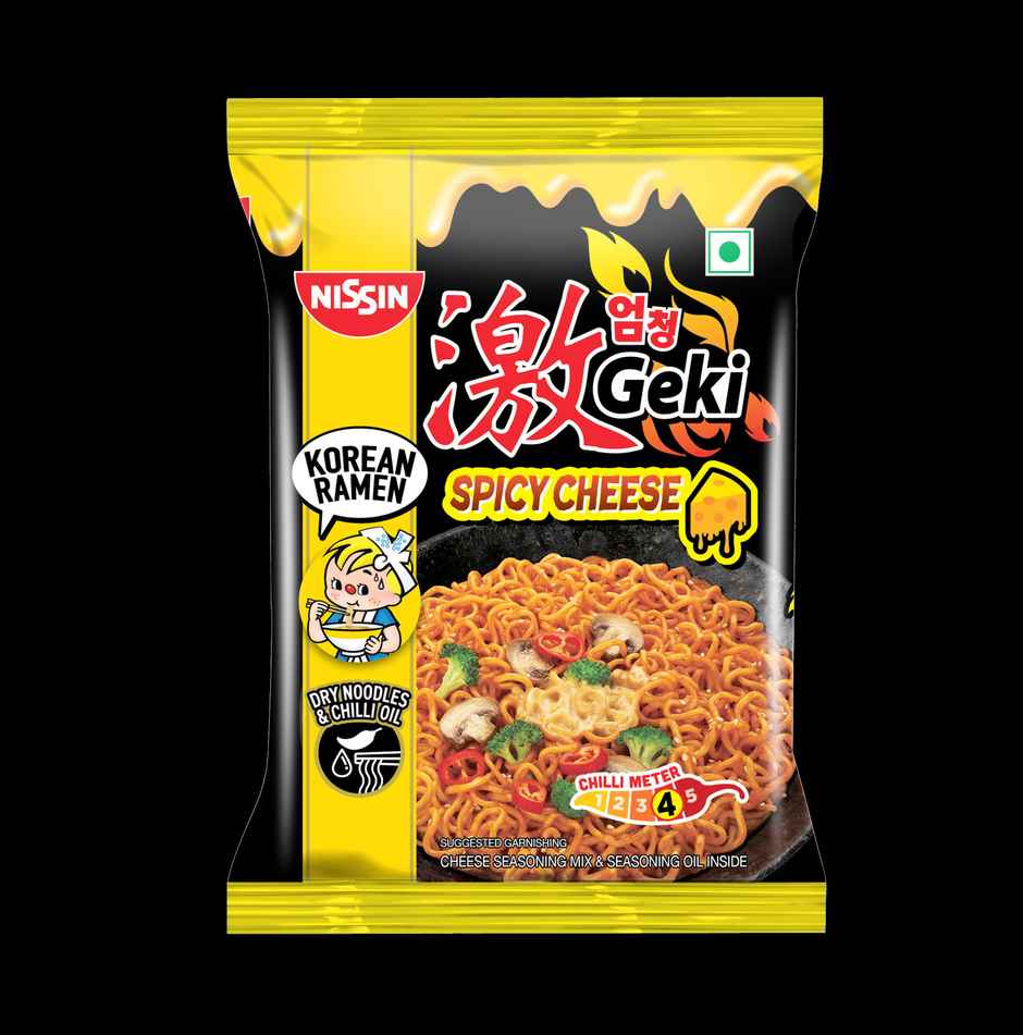 Nissin Geki - Hot and Spicy Korean Cheese Flavoured Ramen Instant Noodles
