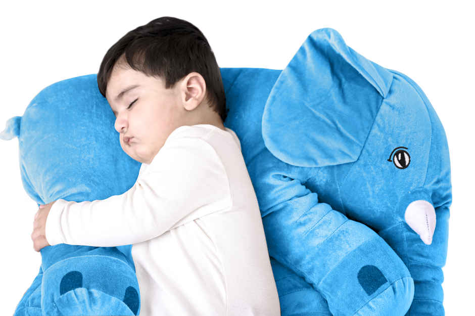 Dearjoy Baby Elephant Shaped Pillow - Blue