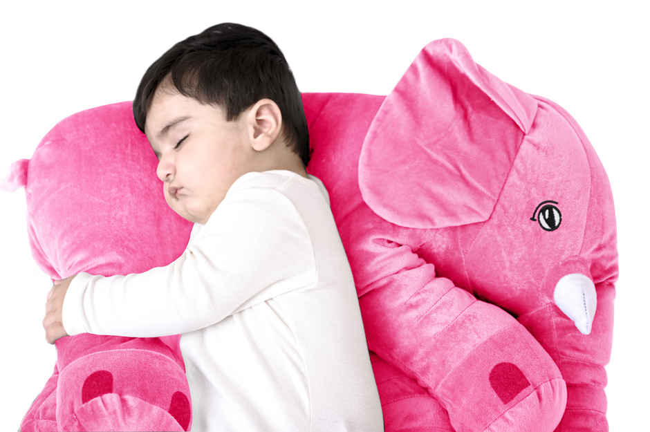 Dearjoy Baby Elephant Shaped Pillow - Pink