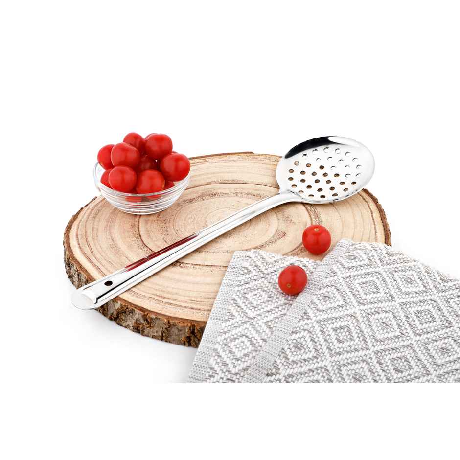 Steelera Stainless Steel Jhara / Skimmer / Frying | Food Safe | 34 cm