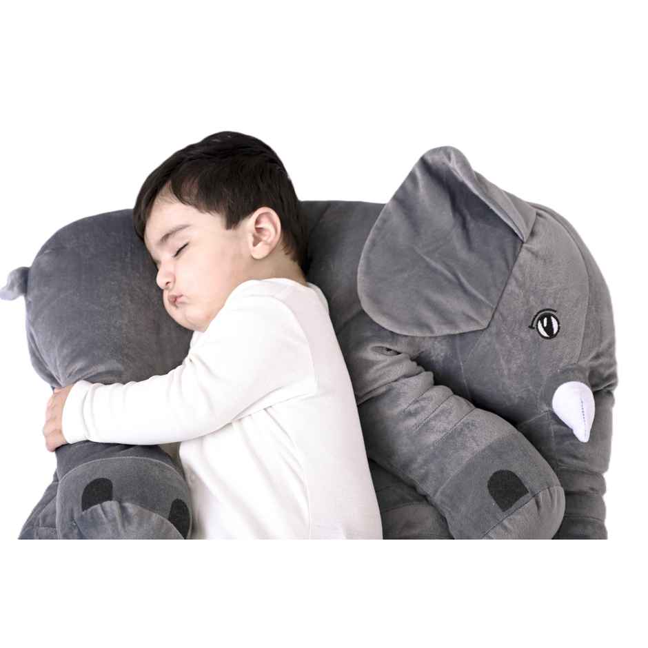DearJoy Elephant Shaped Baby Pillow - Grey | Soft & Cuddly