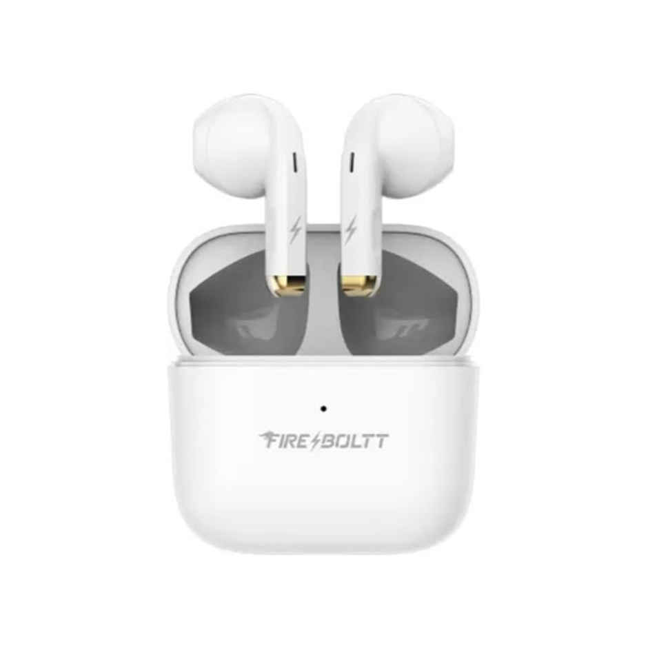 Fire-Boltt Fire Pods Ninja G201 Earbuds TWS Iwp HD Calls, Quick Charge 24Hrs Playback Bluetooth | White