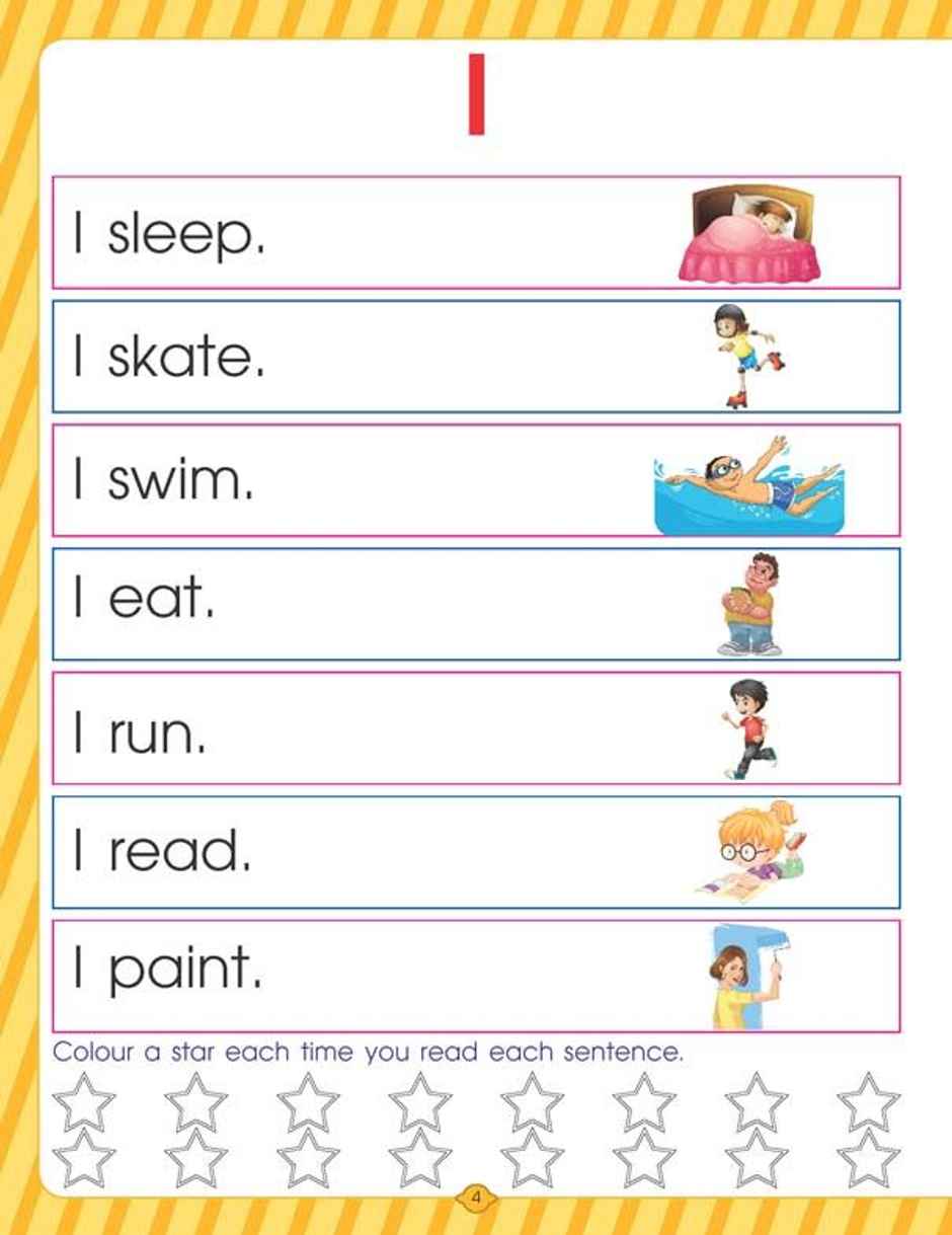 Very First Sight Words Sentences Level