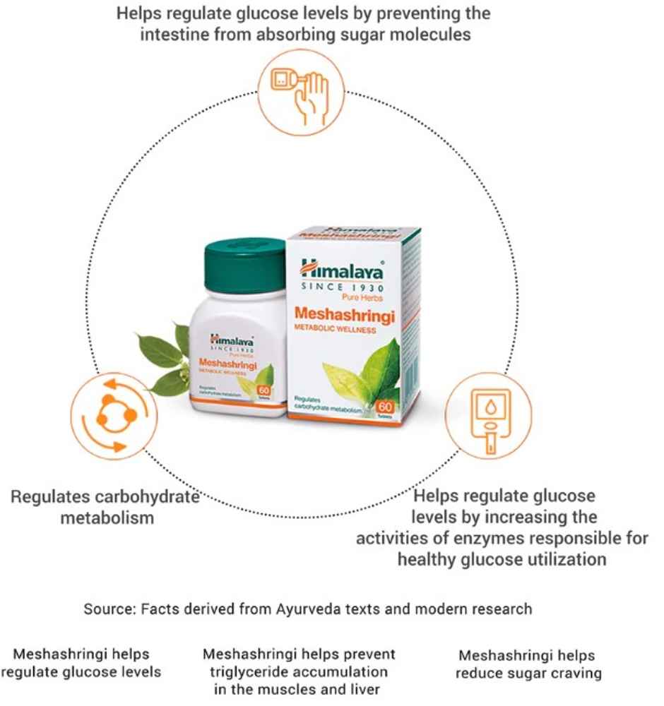 Himalaya Wellness Pure Herbs Meshashringi Metabolic Wellness Tablet