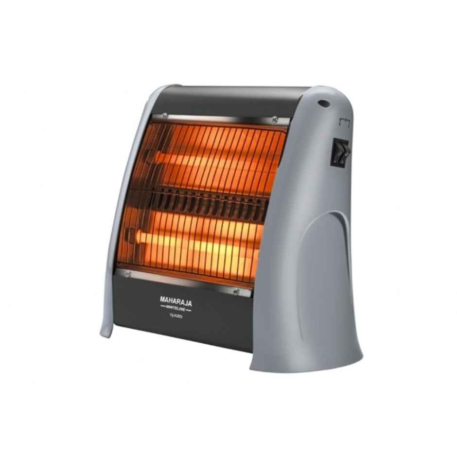 Maharaja Whiteline Quato Neo 800 Watts Quartz Heater, 2 Heat Setting, Shock Proof Body - Grey