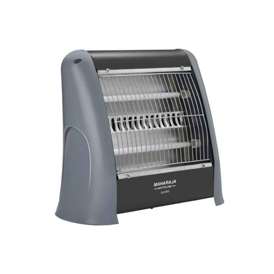 Maharaja Whiteline Quato Neo 800 Watts Quartz Heater, 2 Heat Setting, Shock Proof Body - Grey