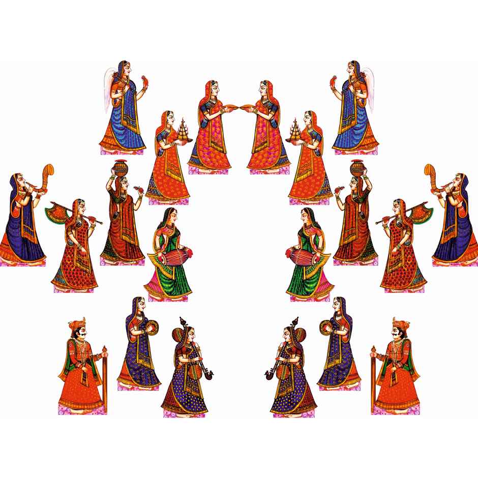 Divine Vibes Gopi Icons MDF Set