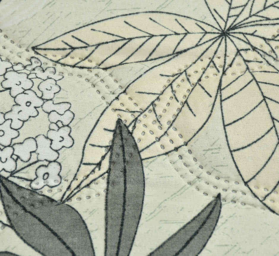 Furnofy Ultrasonic Comforter King Size Light Weight | Microfibre | Cream Multi - 80 x 90 in