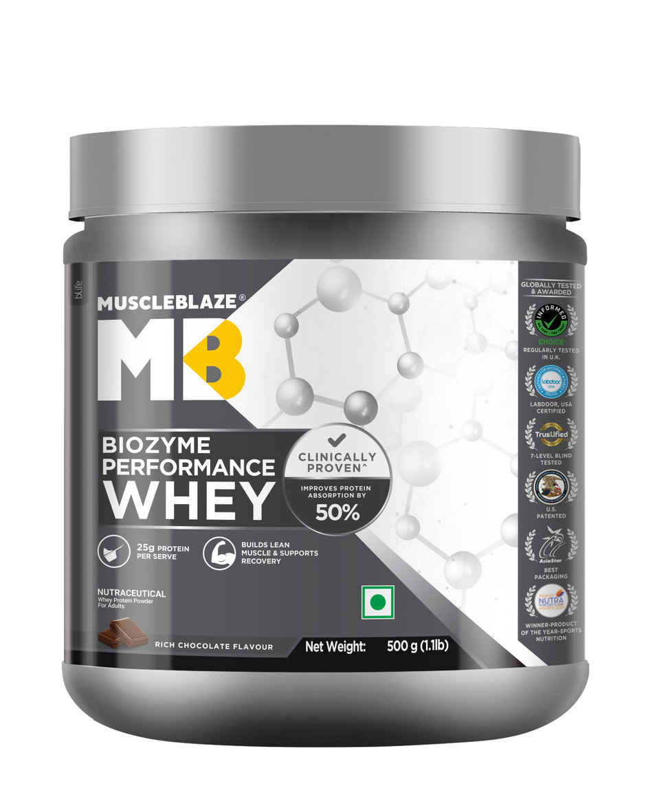 Muscleblaze Biozyme Performance Whey Protein Powder, (Rich Chocolate)