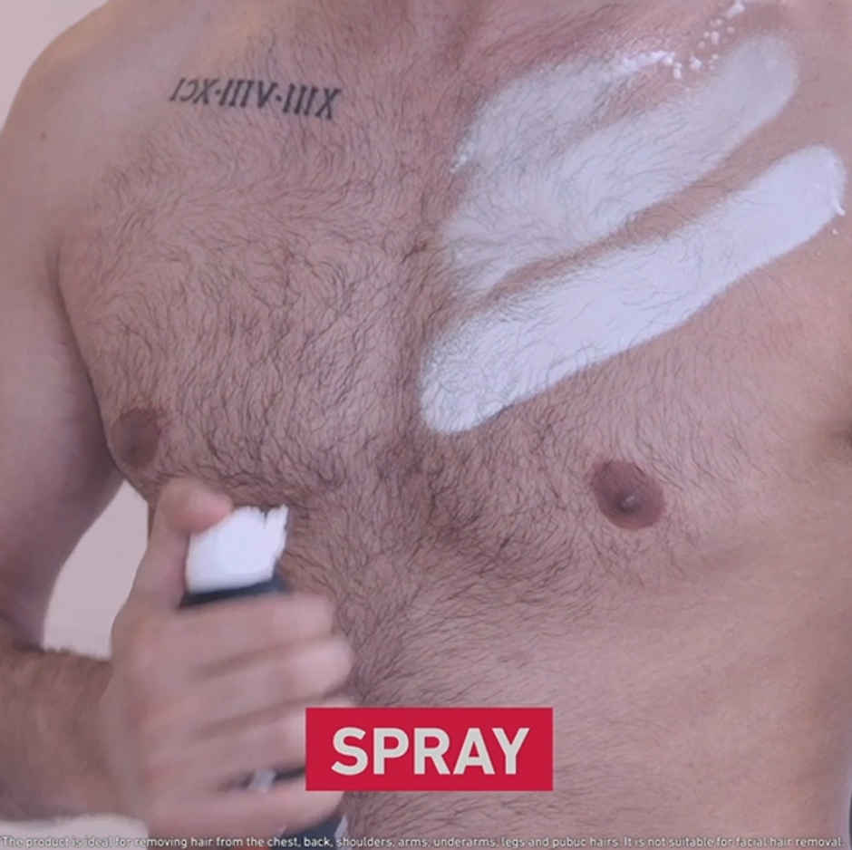 SVISH ON-THE-GO Hair Removal Spray For Men Made Safe Certified Combo