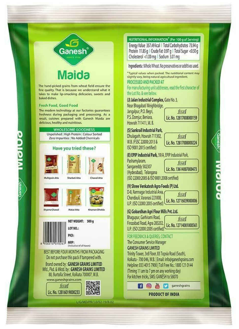 Ganesh Maida Pouch Combo
