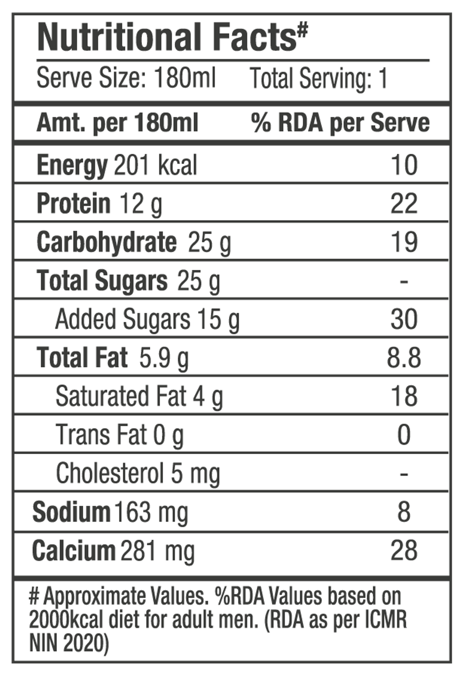 Epigamia 12g Protein Milkshake, Vanilla