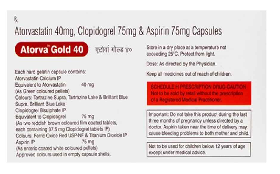 Atorva Gold 40 Capsule