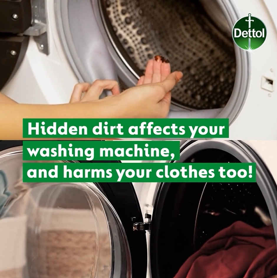 Dettol Washing Machine Cleaner & Descaler (250ml) & Surf Excel Matic Top Load Detergent Liquid | Pouch (5kg) Combo