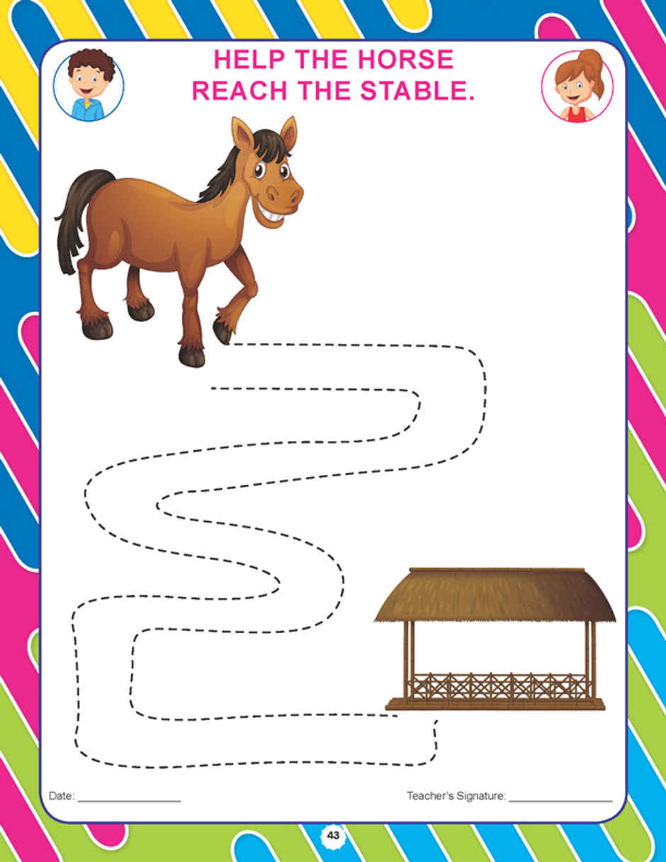 Dreamland Pre Nursery Pattern Writing Book for Kids | Age 2 to 5 Years