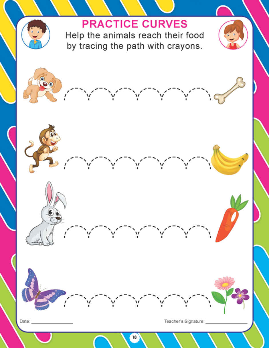 Dreamland Pre Nursery Pattern Writing Book for Kids | Age 2 to 5 Years