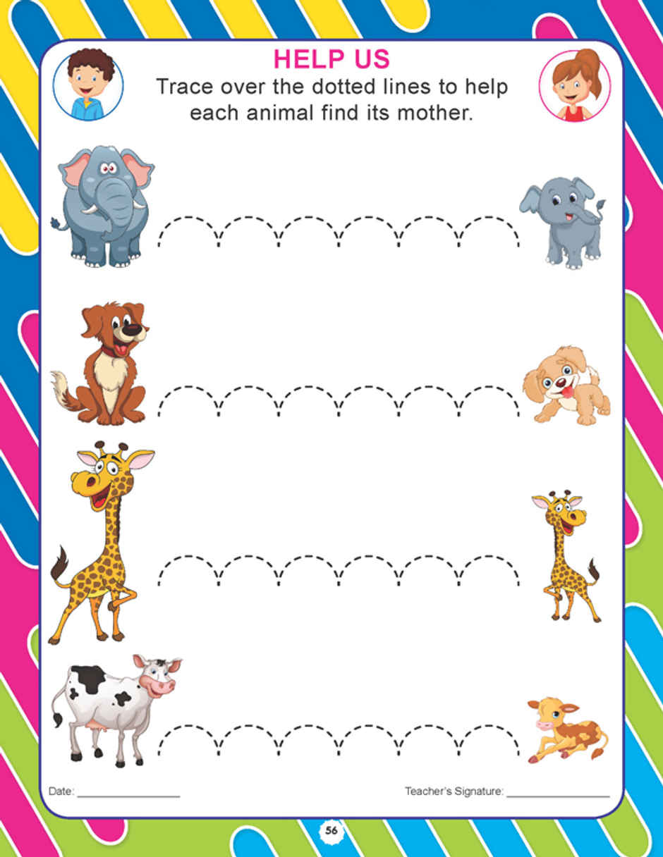 Dreamland Pre Nursery Pattern Writing Book for Kids | Age 2 to 5 Years