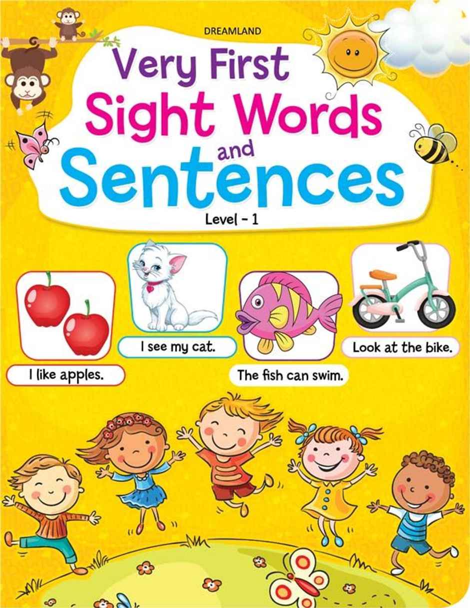 Very First Sight Words Sentences Level -1For Kids Age 4 -8 Years|Early Learning Book For Children