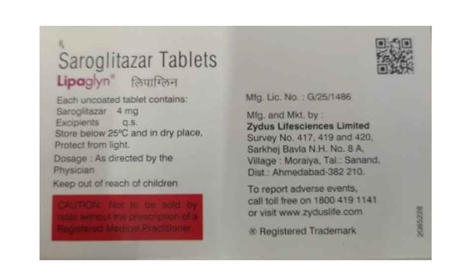 Lipaglyn Tablet