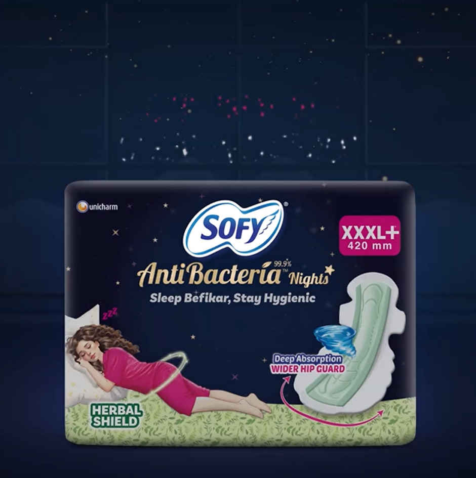 Sofy Women Anti Bacteria Sanitary Pads 3XL+