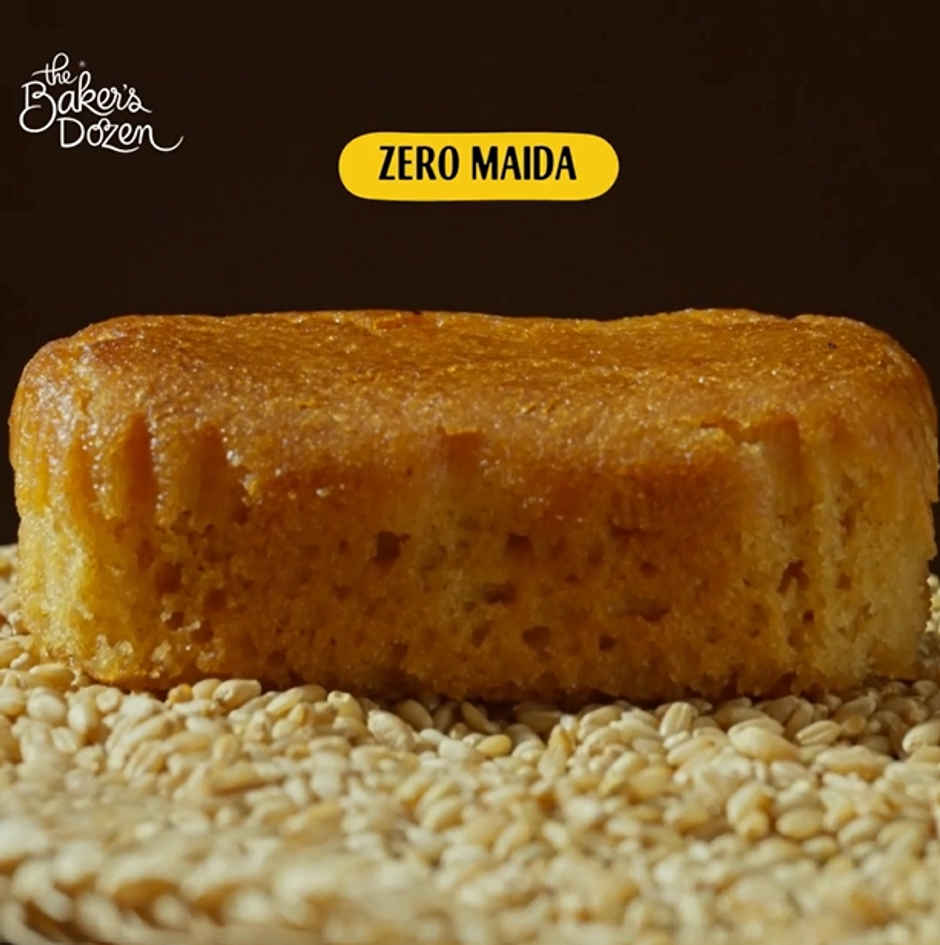 The Baker's Dozen Vanilla Cake | Veg Eggless cake | Tea Cake | Zero Palm Oil | Zero Trans Fat