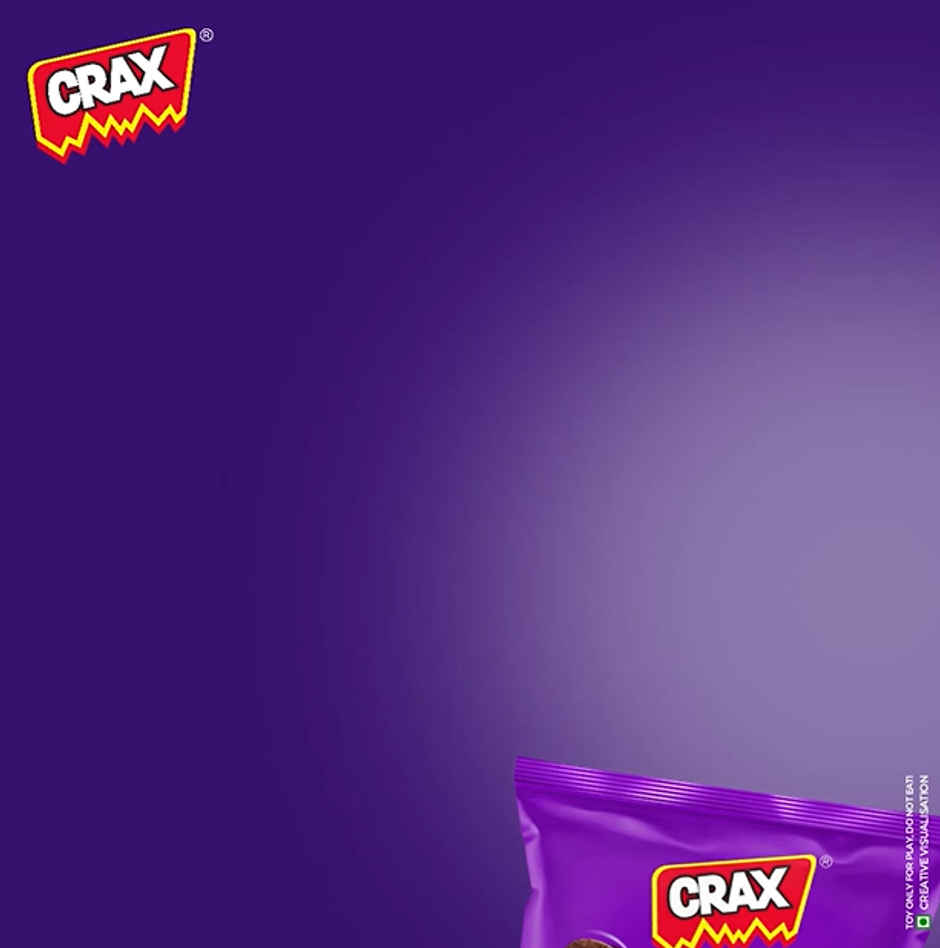 Crax Choco Rings Puff Snacks with Super Toys (Chocolate Rings) Combo