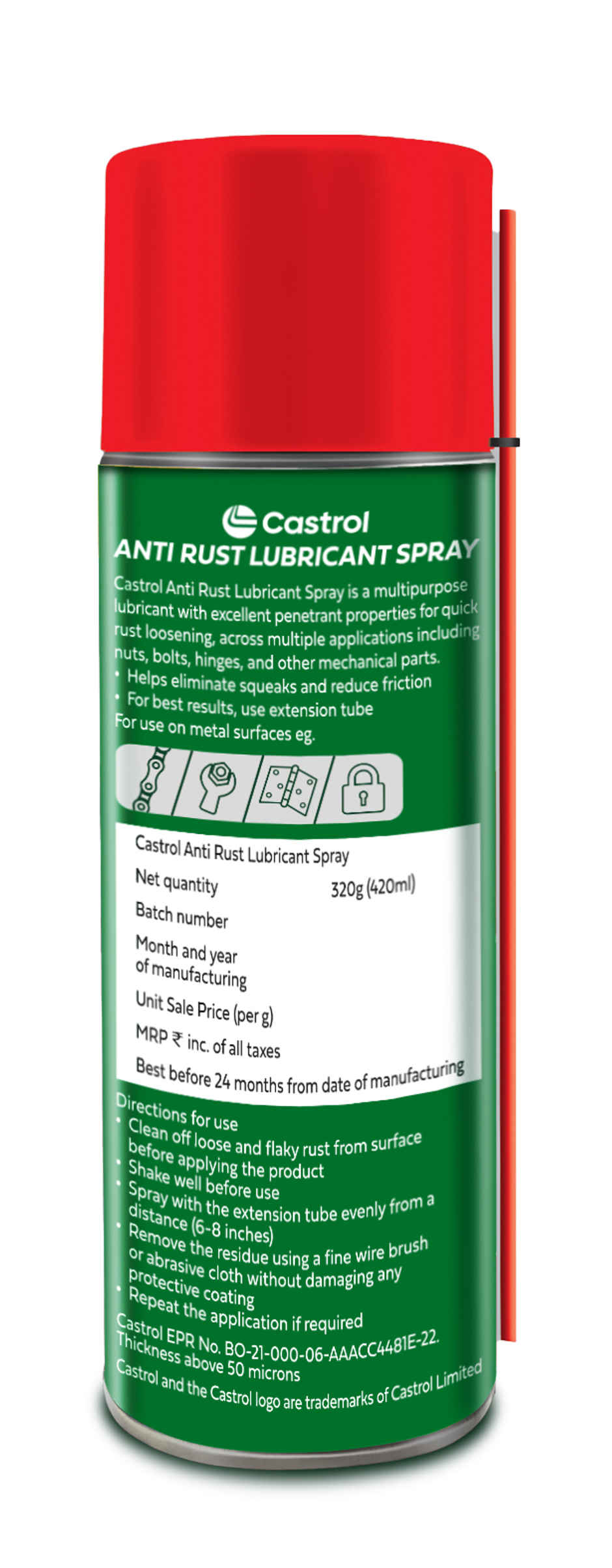 Castrol Antirust Lub Spray - L
