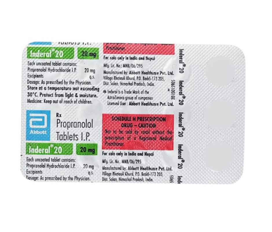 Inderal 20 Tablet