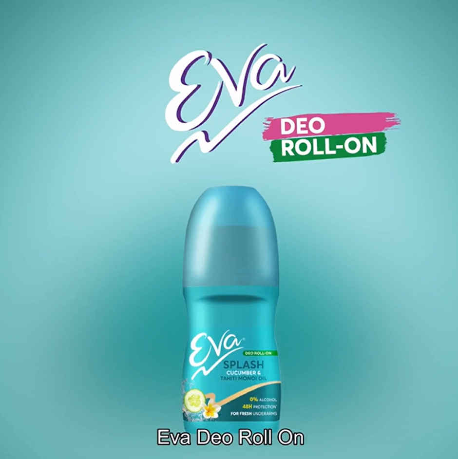 Eva Underarm Roll on Deodorant | For Bright - Fresh & Smooth Underarms - Wild Berries|Aloe|Cucumber