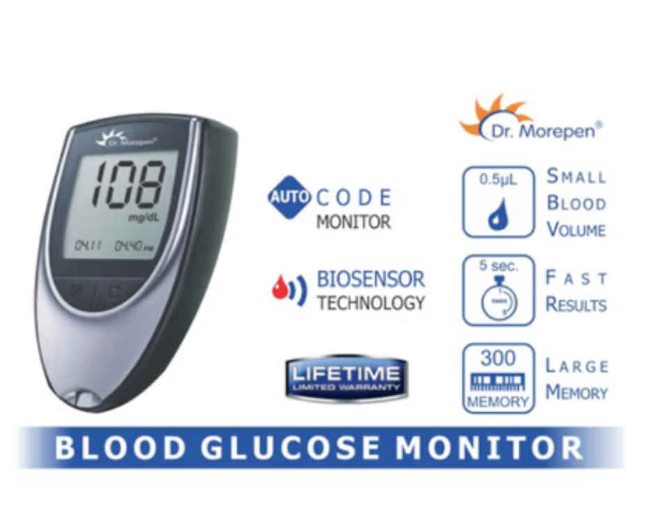 Dr Morepen BG 03 Gluco One Blood Glucose Monitoring System (Only Glucometer)