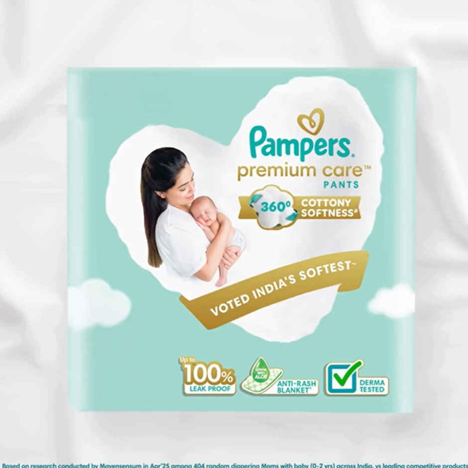 Pampers Premium Care Baby Diapers | Pant Style | L | 44 pcs Combo