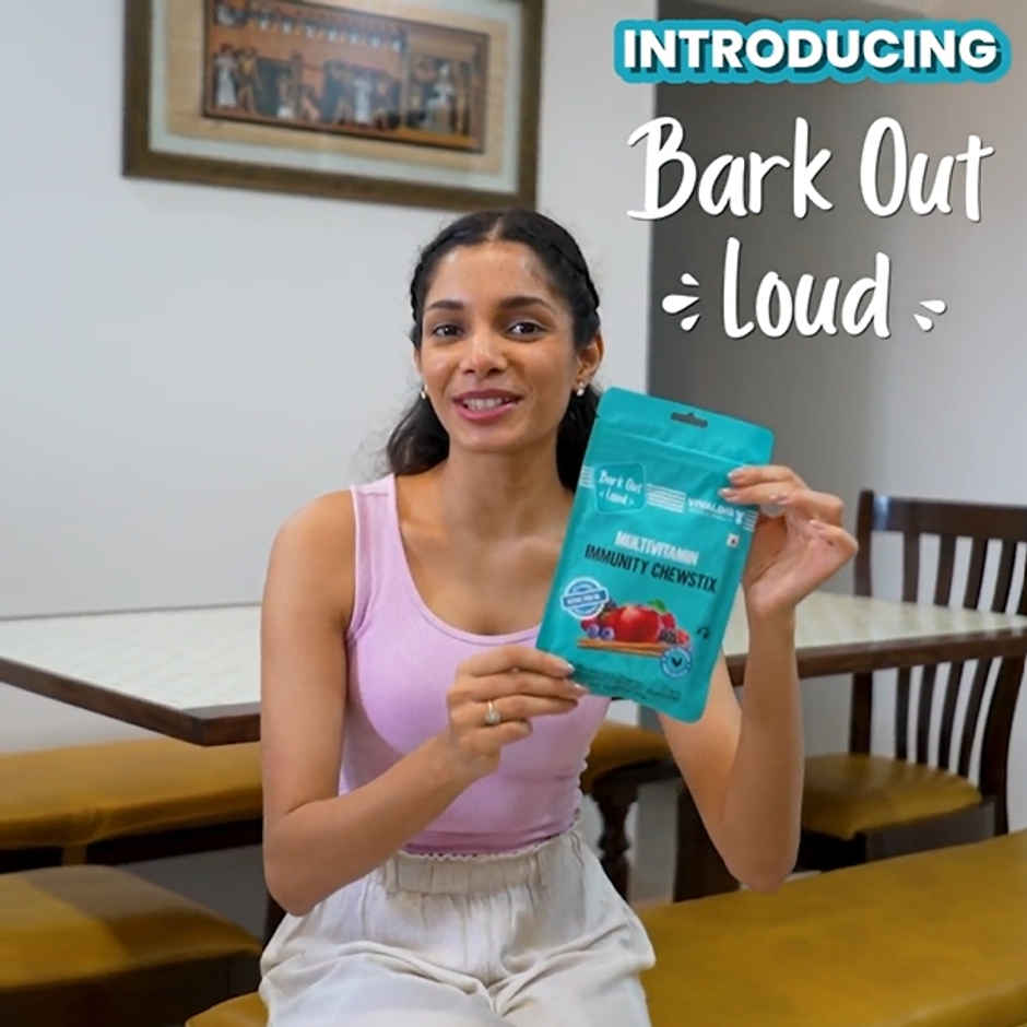 Bark Out Loud Mini Fishes Dog Treats - No Grain & Hypoallergenic Snack For Dogs (100g) & Bark Out Loud - Multivitamin Dog Treats, Fresh Chicken Immunity Chewstix With Omega & Zinc To Boost Health (100g) Combo